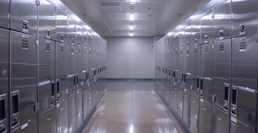 stainless stell pharma locker staff