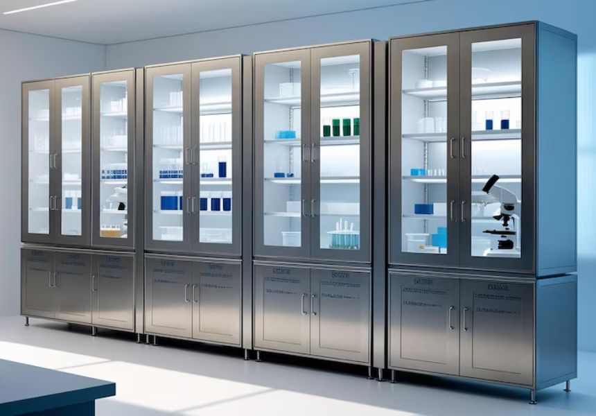 stainless stell pharma locker